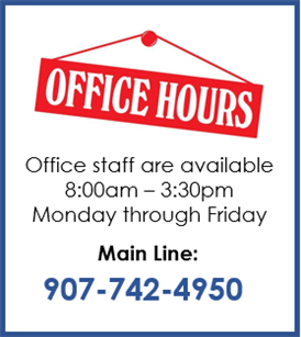  front office hours 8am to 3:30pm monday through friday